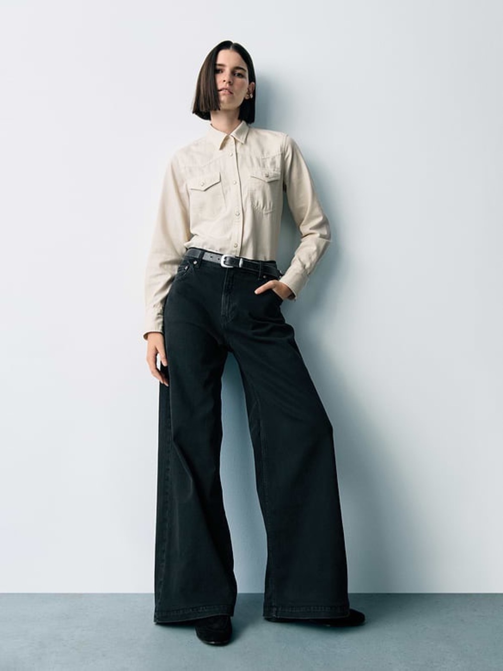 Gap High Rise Stride Wide-Leg Jeans Sz 28|6T